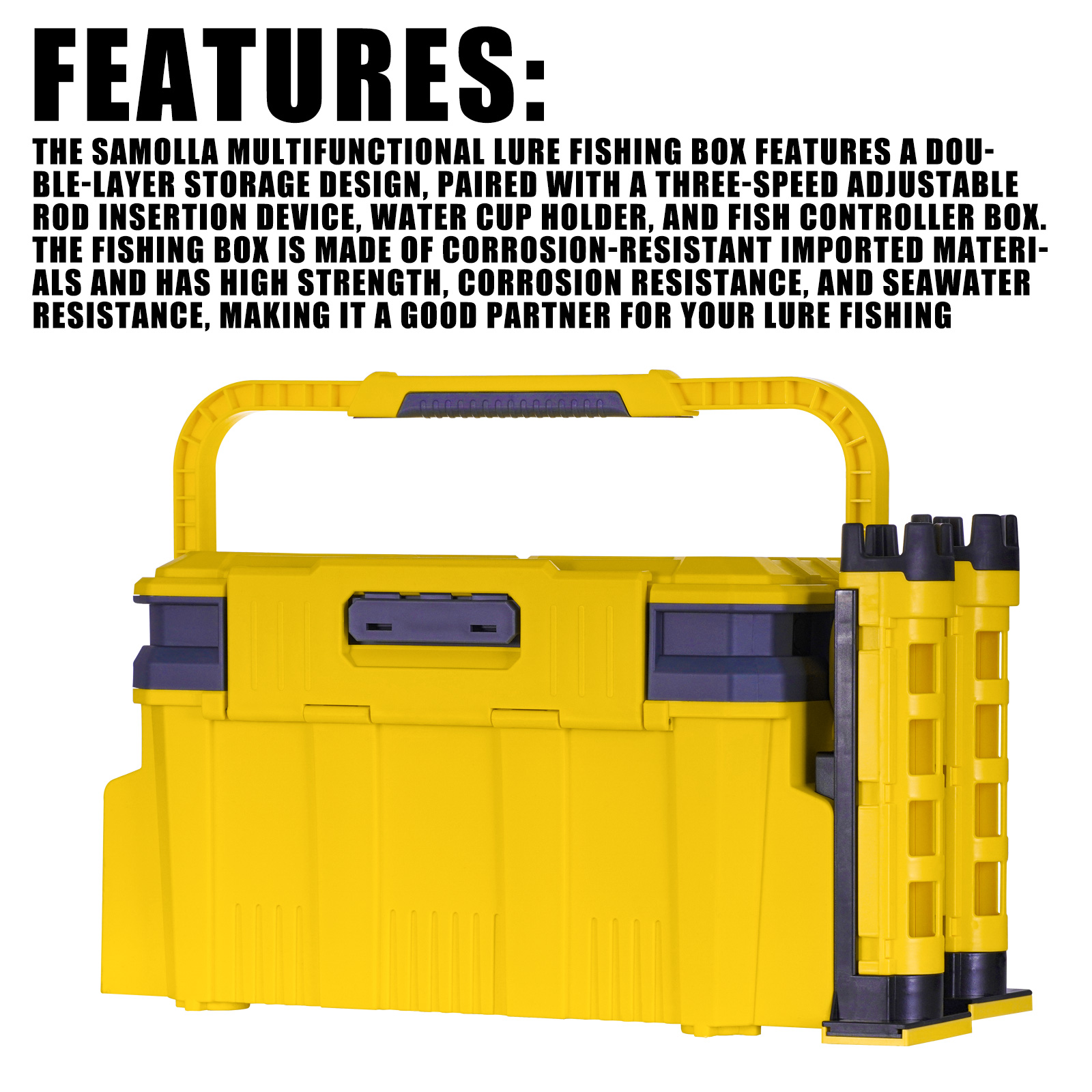 New Large Fishing Box Suit 19. - Fishing Kayak Crate recension och pris