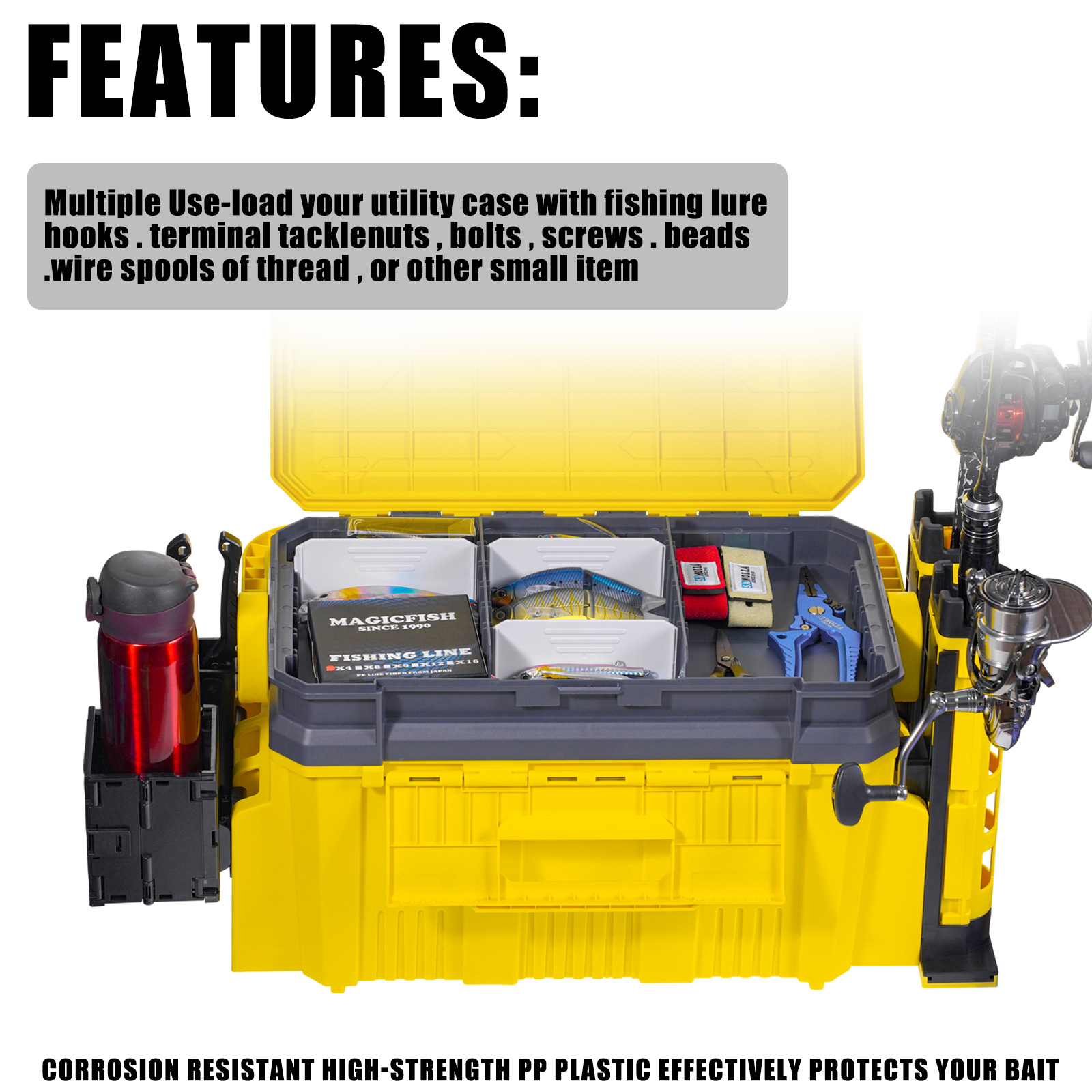 New Large Fishing Box Suit 19. - Fishing Kayak Crate recension och pris