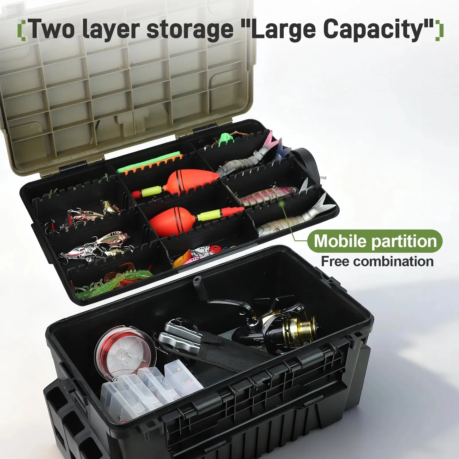 Large Capacity Tackle Fishing  - Fishing Kayak Crate recension och pris