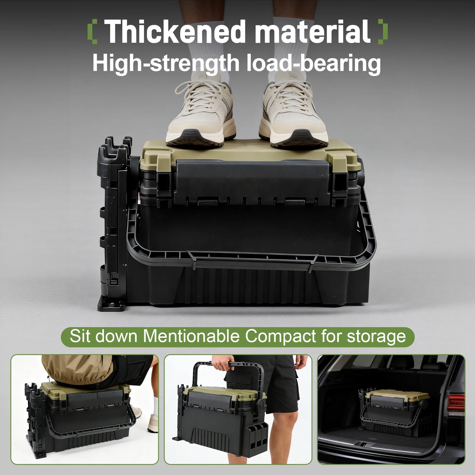 Fishing Tackle Box Double Laye - Fishing Kayak Crate recension och pris