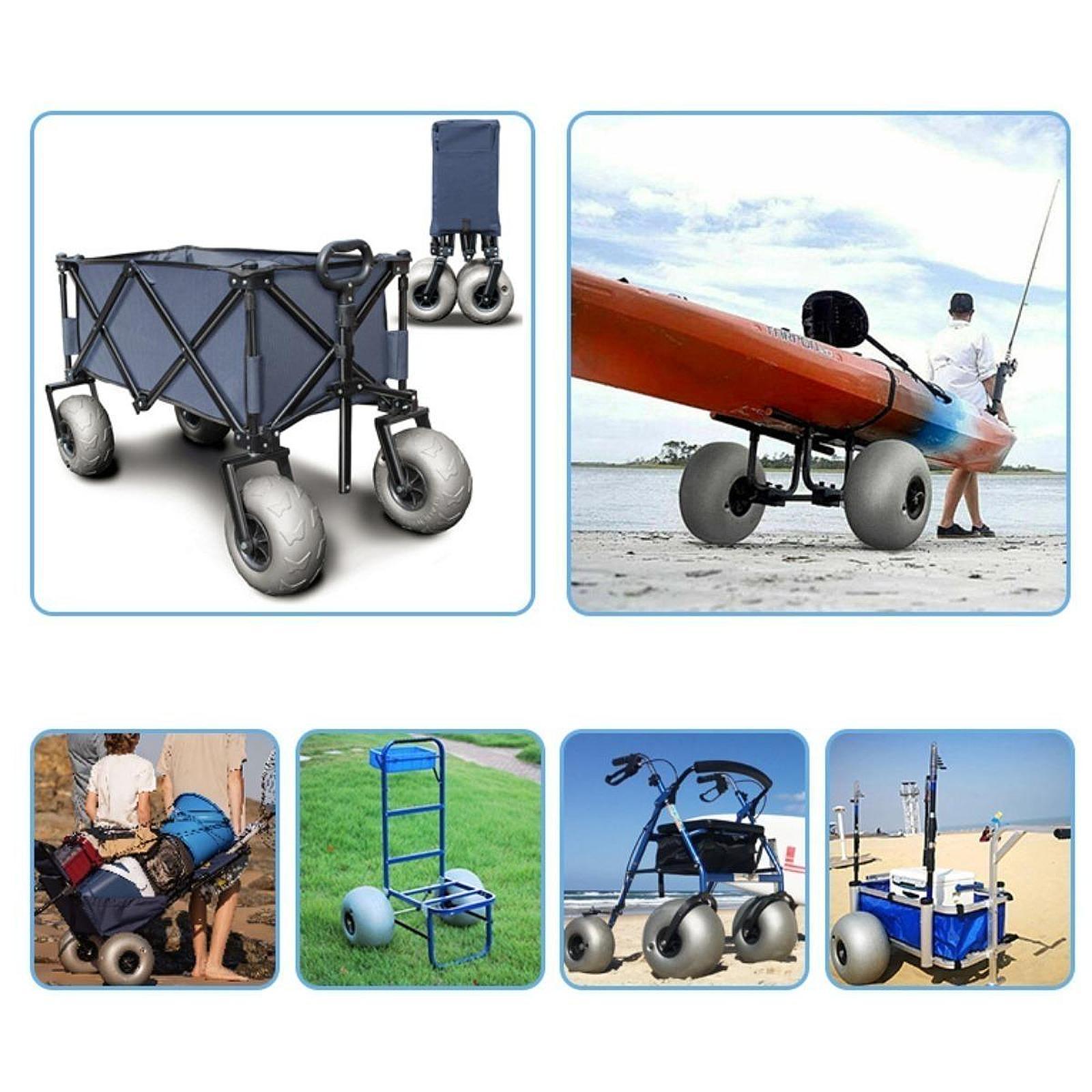 Beach Cart Sand Wheels 16 Inch - Fishing Kayak Cart recension och pris