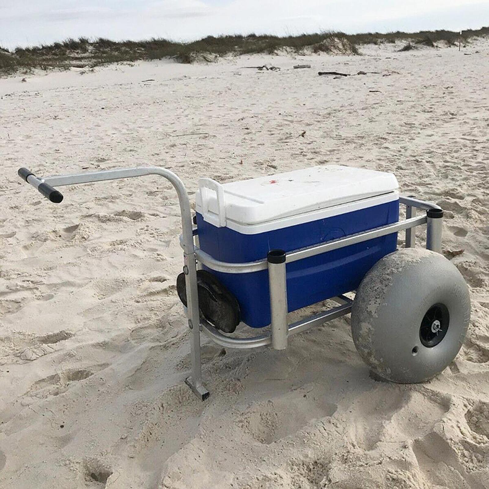 Beach Cart Sand Wheels 16 Inch - Fishing Kayak Cart recension och pris