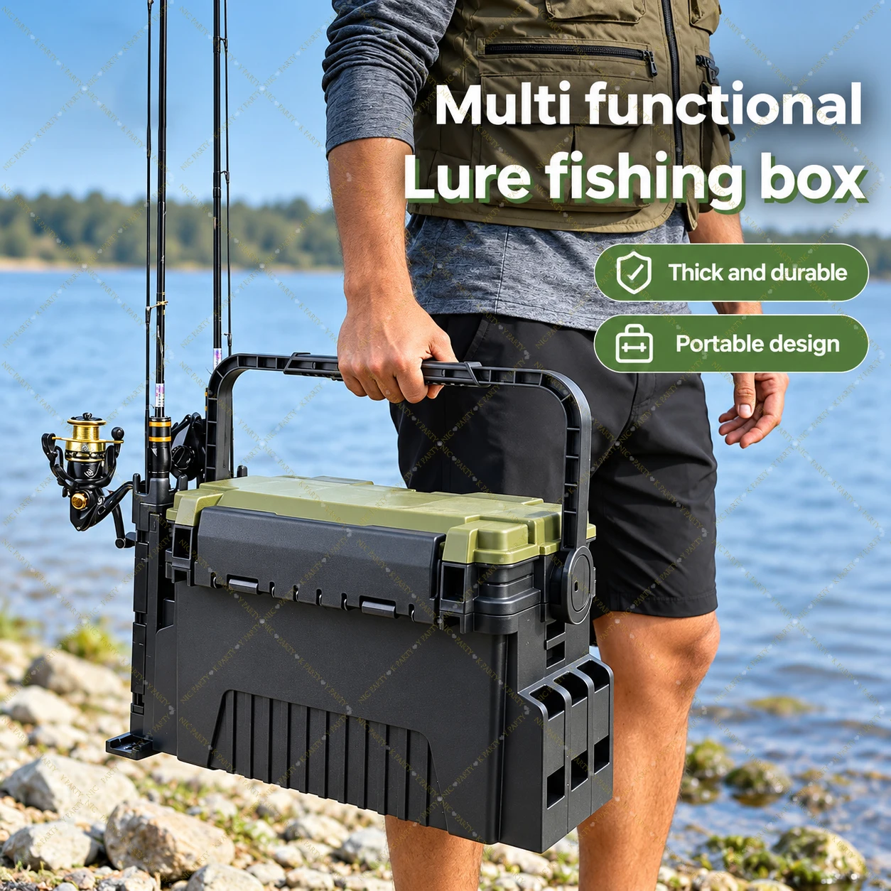 Large Capacity Tackle Fishing  - Fishing Kayak Crate recension och pris